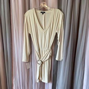 Express White belted dress size XXS